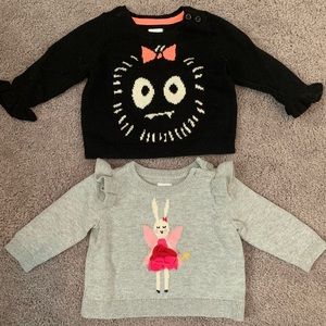 Two Baby Gap sweater tops size 0-3 months